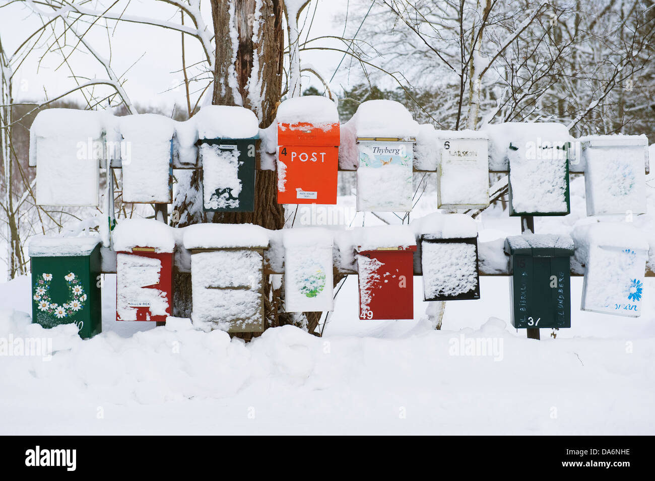 Frozen mailboxes hires stock photography and images Alamy