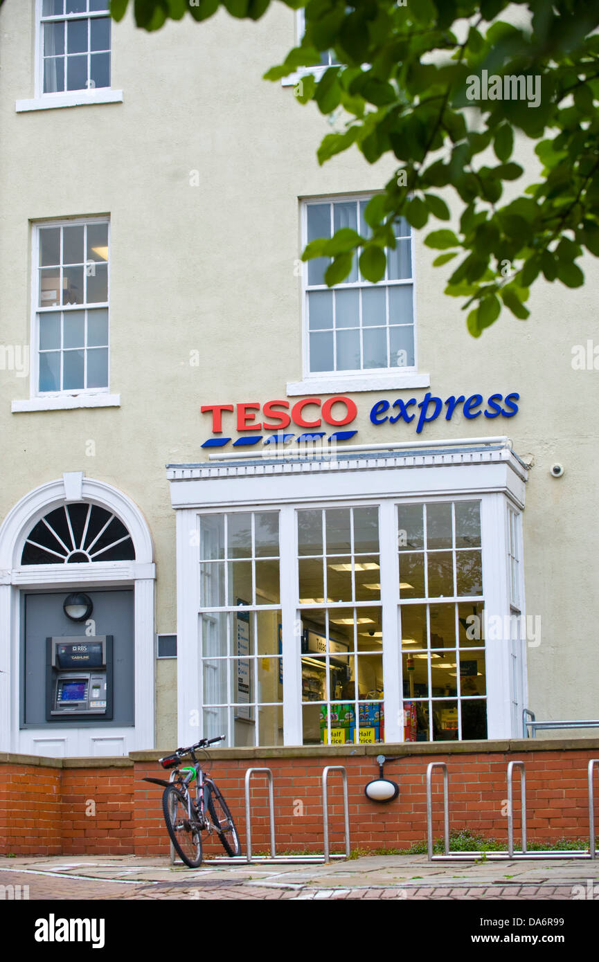 TESCO EXPRESS with cash point near uni in Leeds West Yorkshire England UK Stock Photo