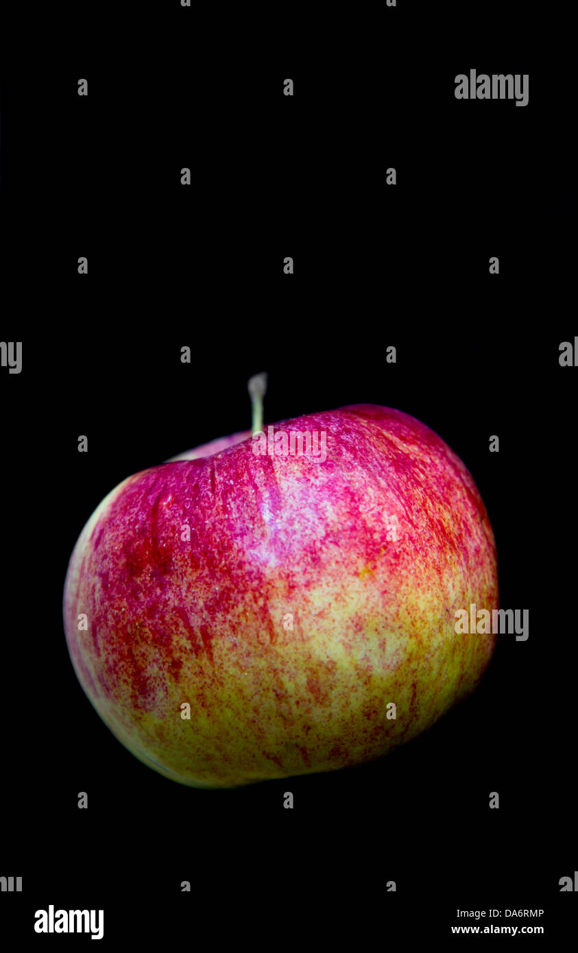 Apple isolated in black background Stock Photo Alamy