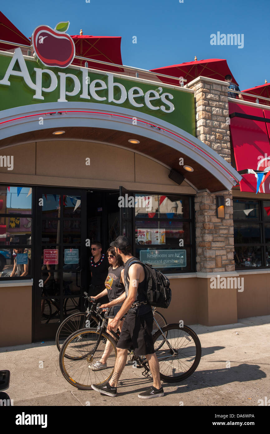 Applebee's casual dining restaurant in Coney Island in Brooklyn in New