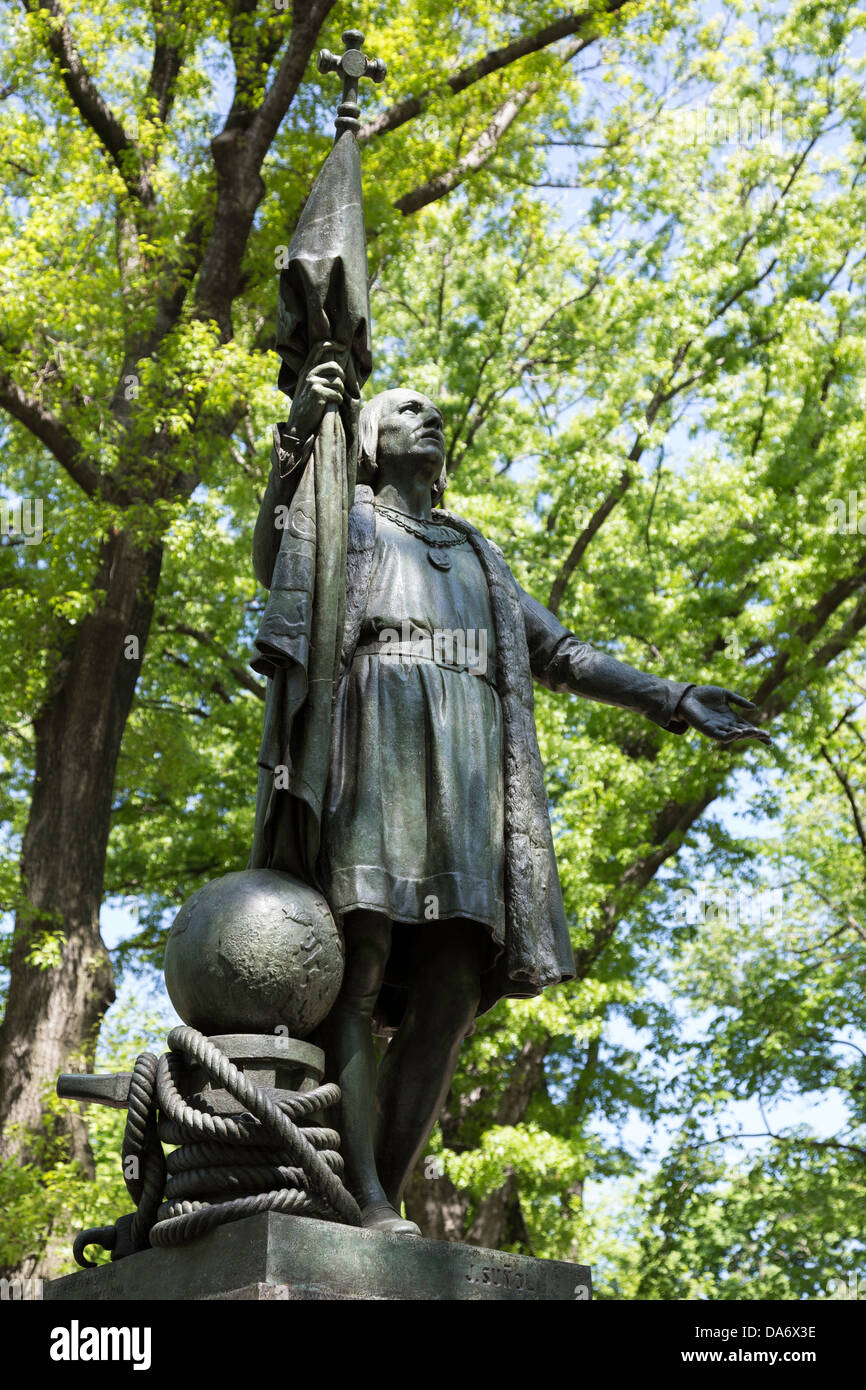Statue of Christopher Columbus, Central Park, NYC Stock Photo Alamy