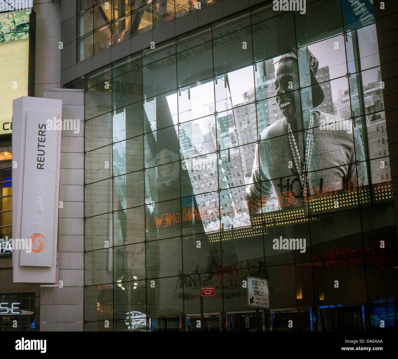 The Reuters building in Times Square in New York Stock Photo