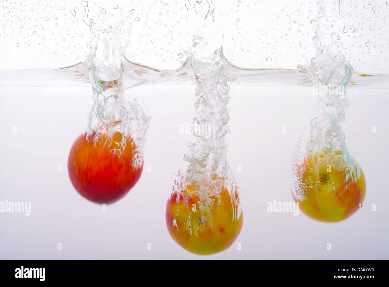 Nectarines in water Stock Photo Alamy