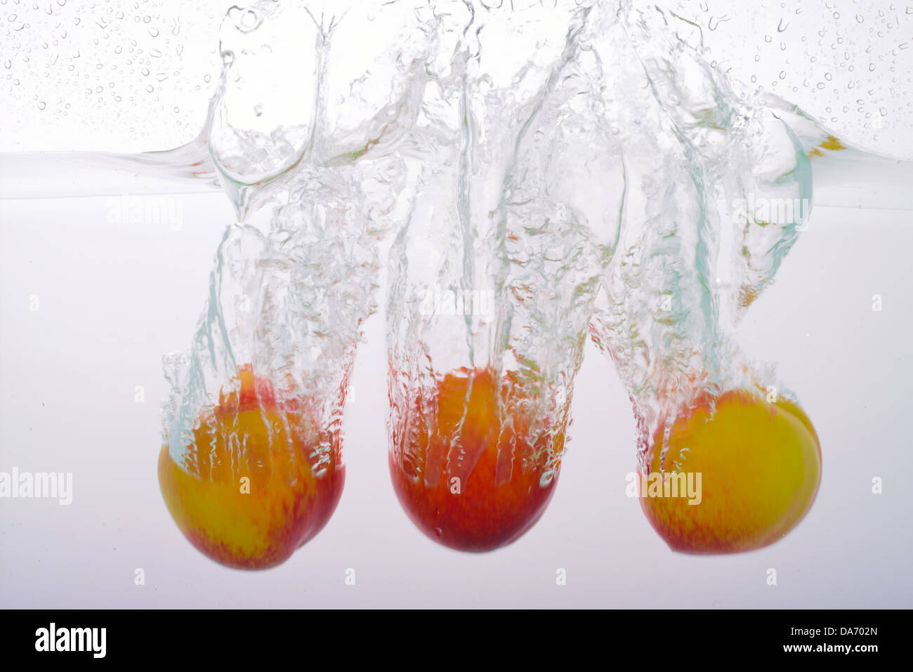 Nectarines in water Stock Photo Alamy