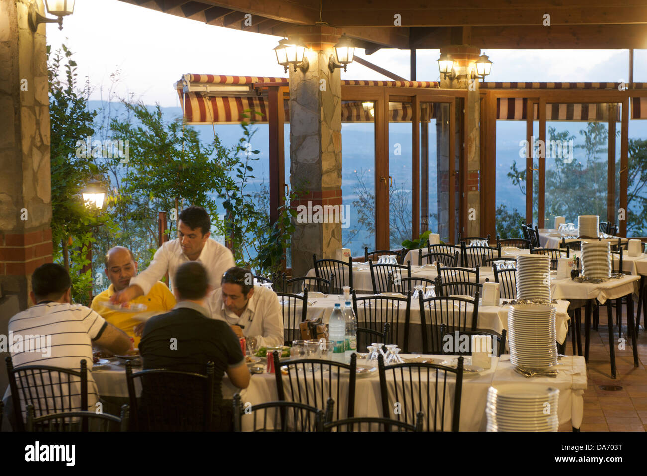 Türkei, Provinz Hatay, Antakya, Kule-Restaurant Stock Photo