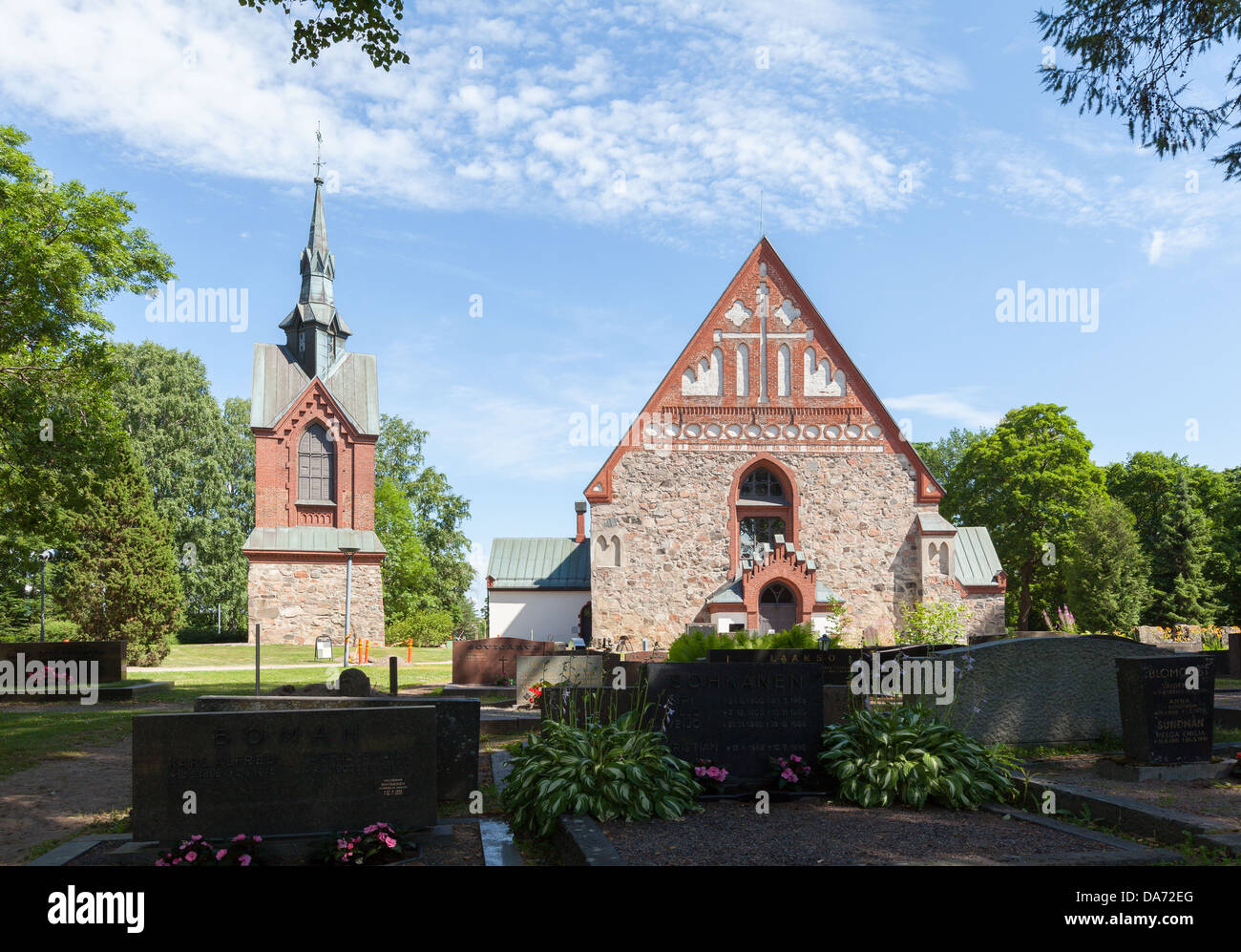 The Church of St. Lawrence in Vantaa, Finland Stock Photo