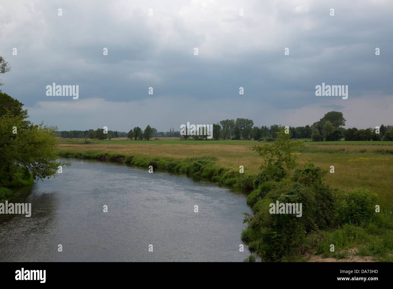 Liwiec river in Poland Stock Photo