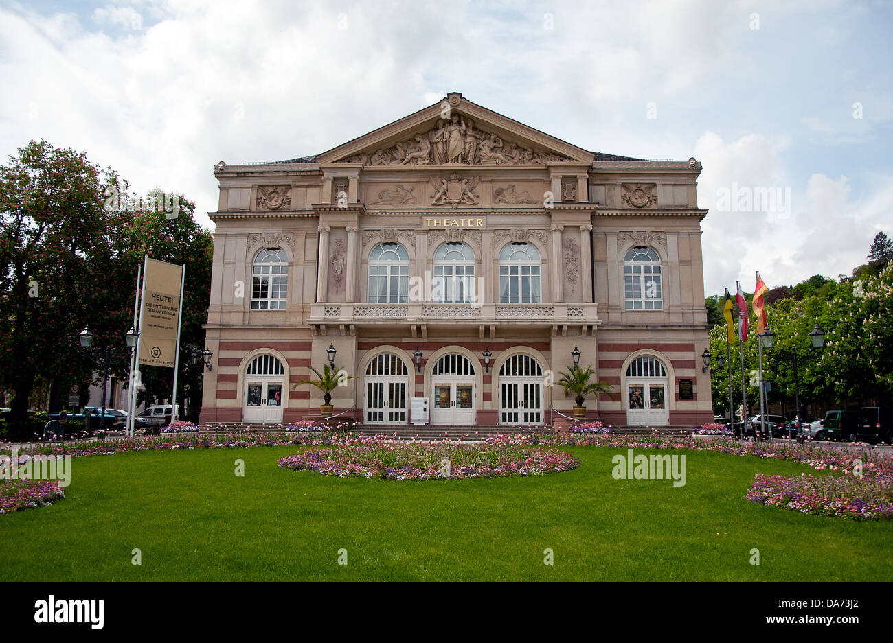 Theater building. BadenBaden. Germany. Built in 18601862 years Stock