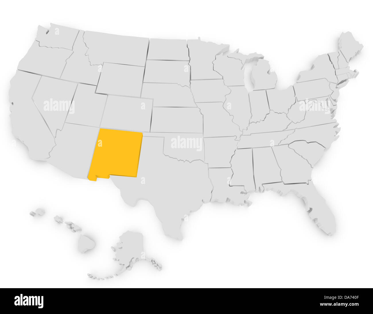 Boundary united states mexico map hi-res stock photography and images ...