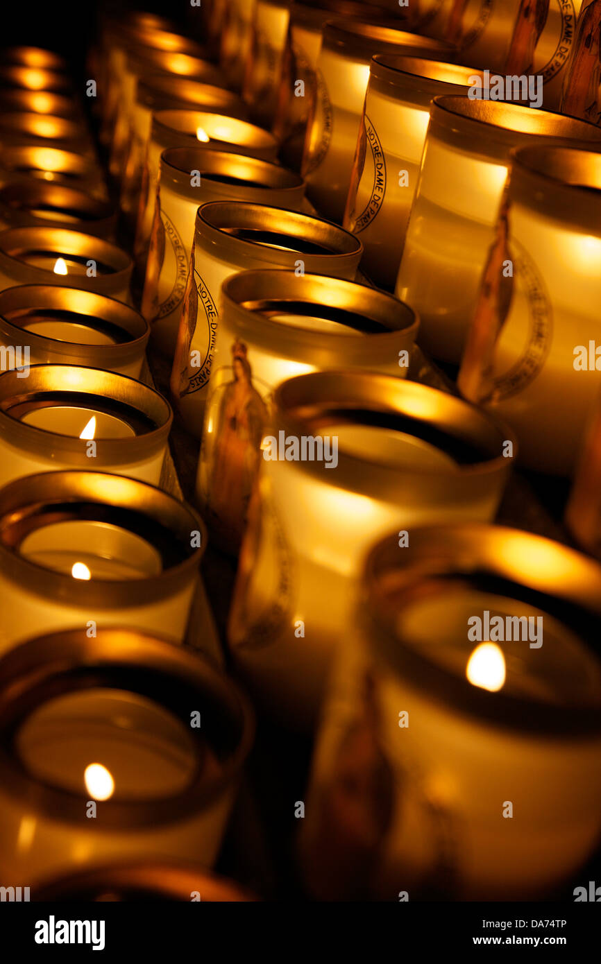 Notre Dame Candles Stock Photo - Alamy