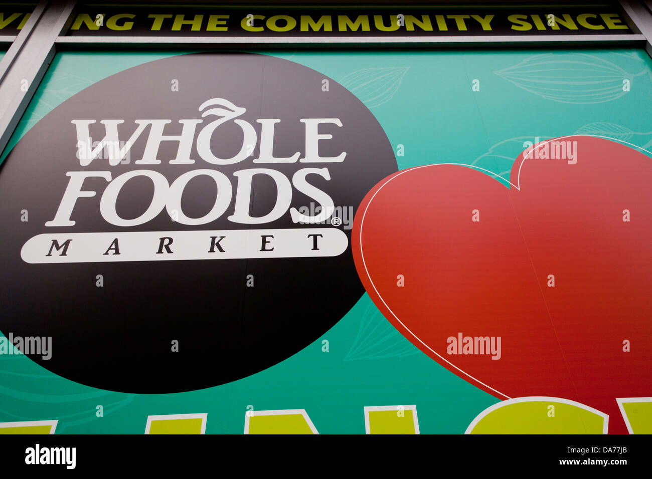 Whole Foods Market sign Stock Photo