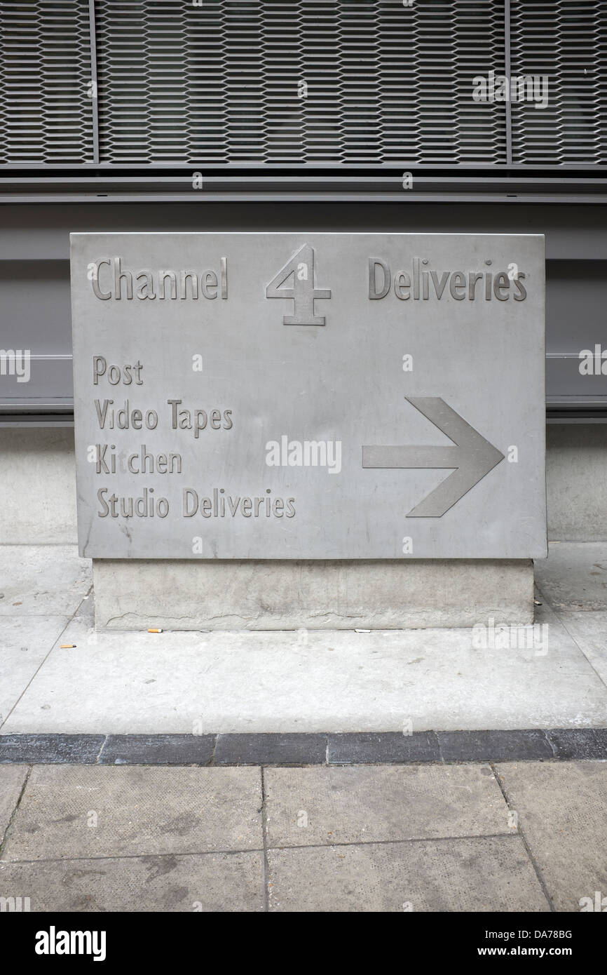 Channel 4 TV Deliveries Stock Photo