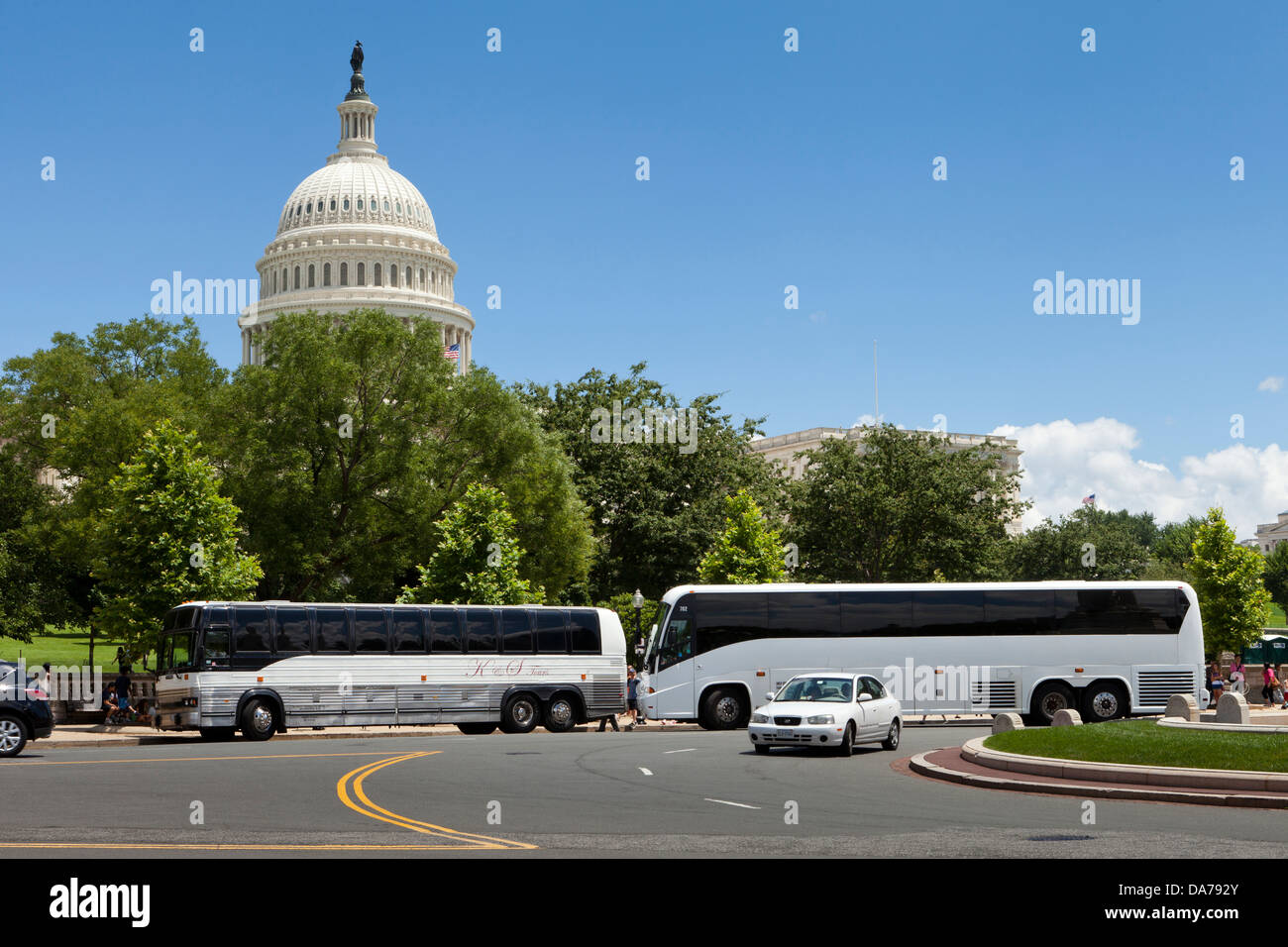 Tour bus Washington, DC USA Stock Photo Alamy