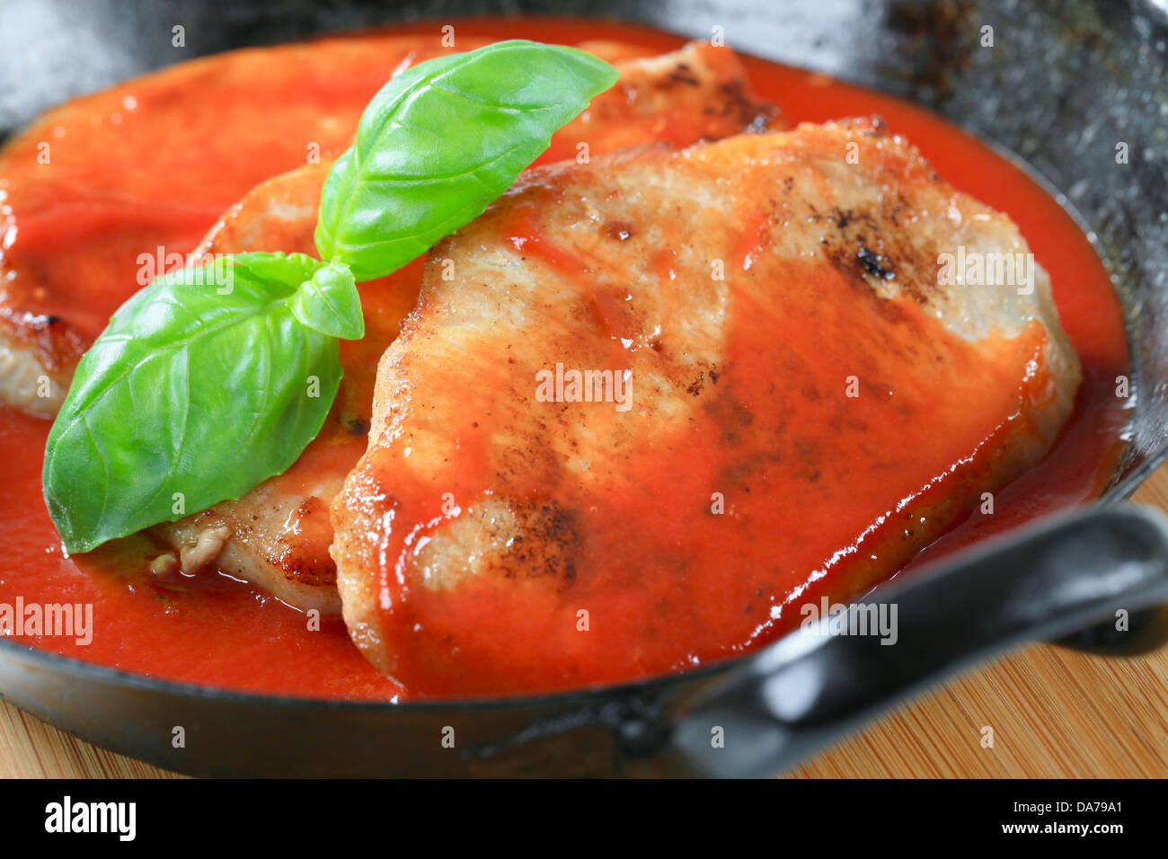 Pork in tomato sauce Stock Photo Alamy