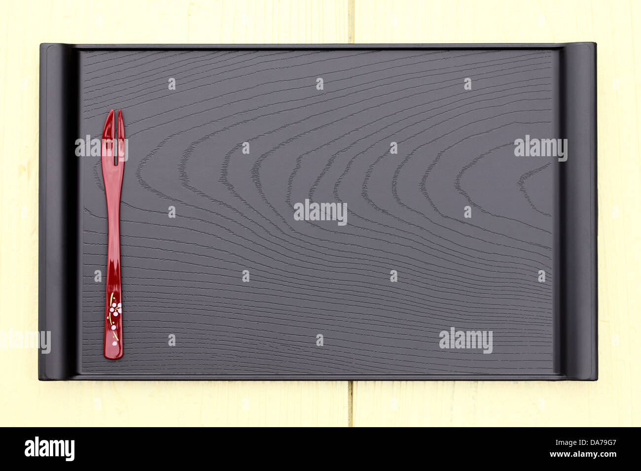 plate and fork with japanese style Stock Photo Alamy
