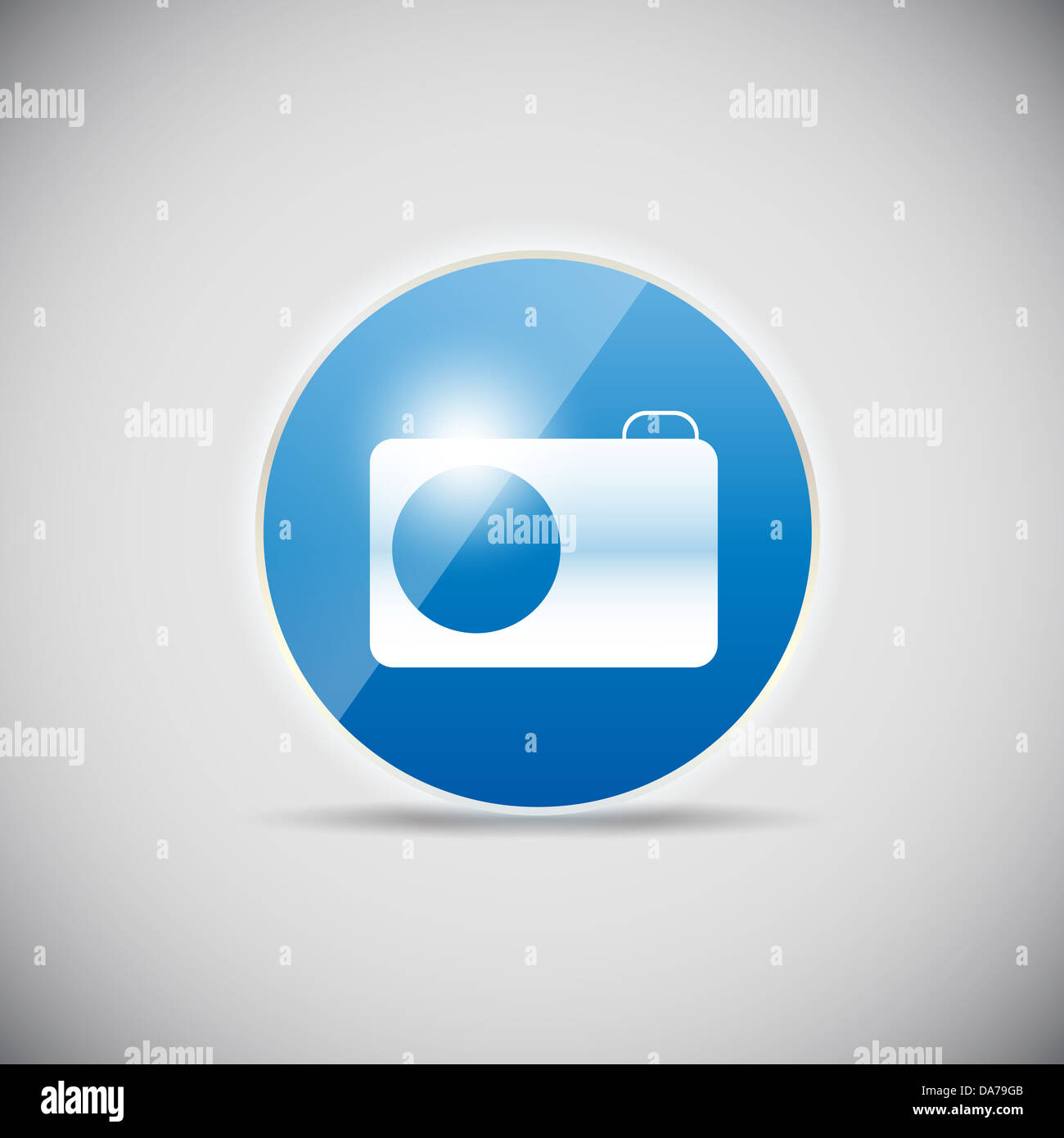 Shine glossy computer icon vector illustration Stock Photo - Alamy