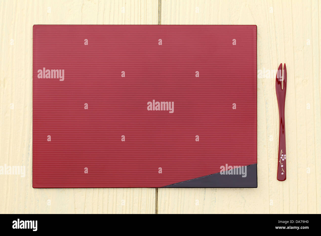 plate and fork with japanese style Stock Photo Alamy