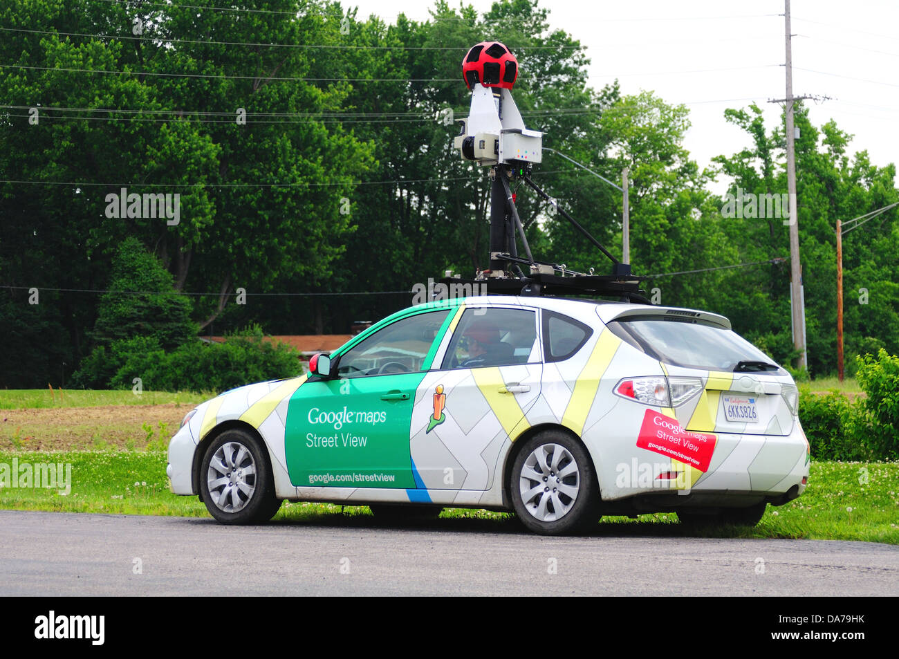 Google Maps Street View camera car Stock Photo