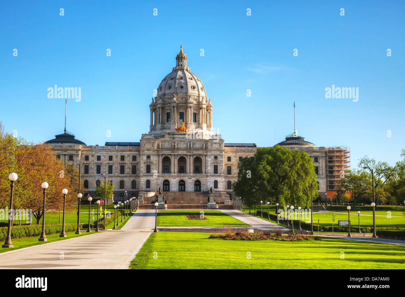 Minnesota capitol building in St. Paul, MN in the morning Stock Photo