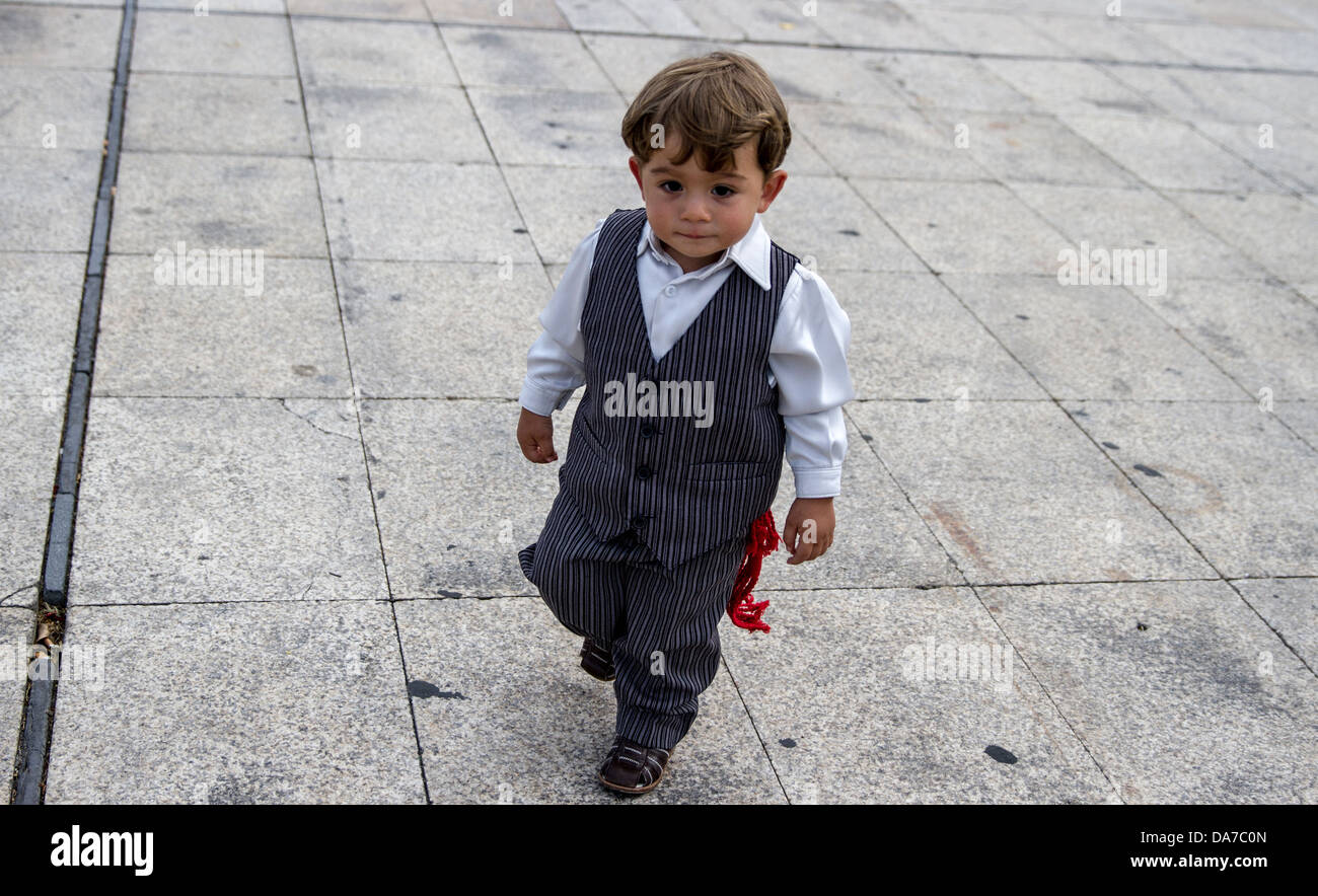 Sweet little boy in suit Stock Photo Alamy