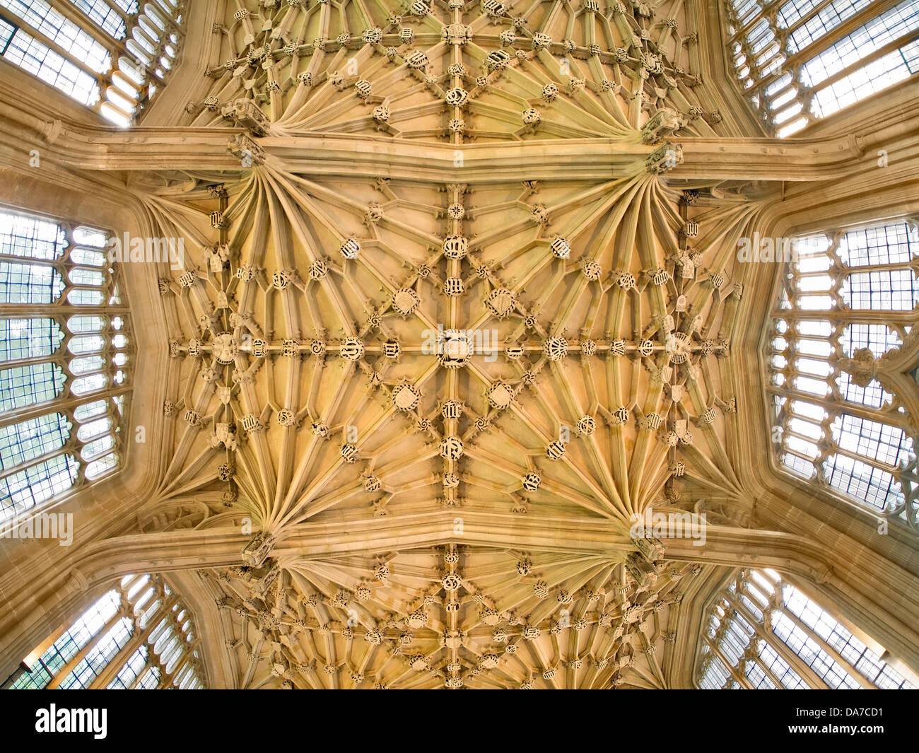 The ceiling of the Divinity School, Bodleian Library, Oxford - fisheye ...
