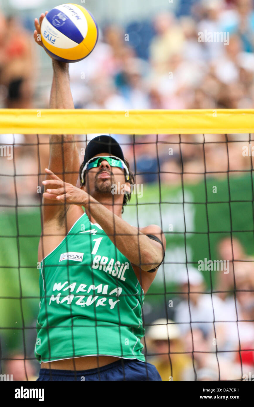 Stare Jablonki, Poland. 6th July, 2013. Beach Volleyball World