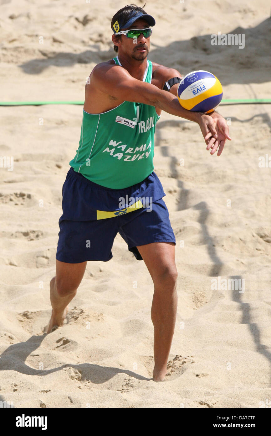 Stare Jablonki, Poland. 6th July, 2013. Beach Volleyball World