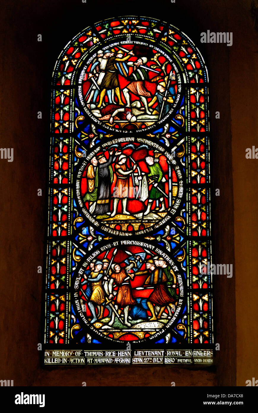 Rochester cathedral stained glass window hires stock photography and