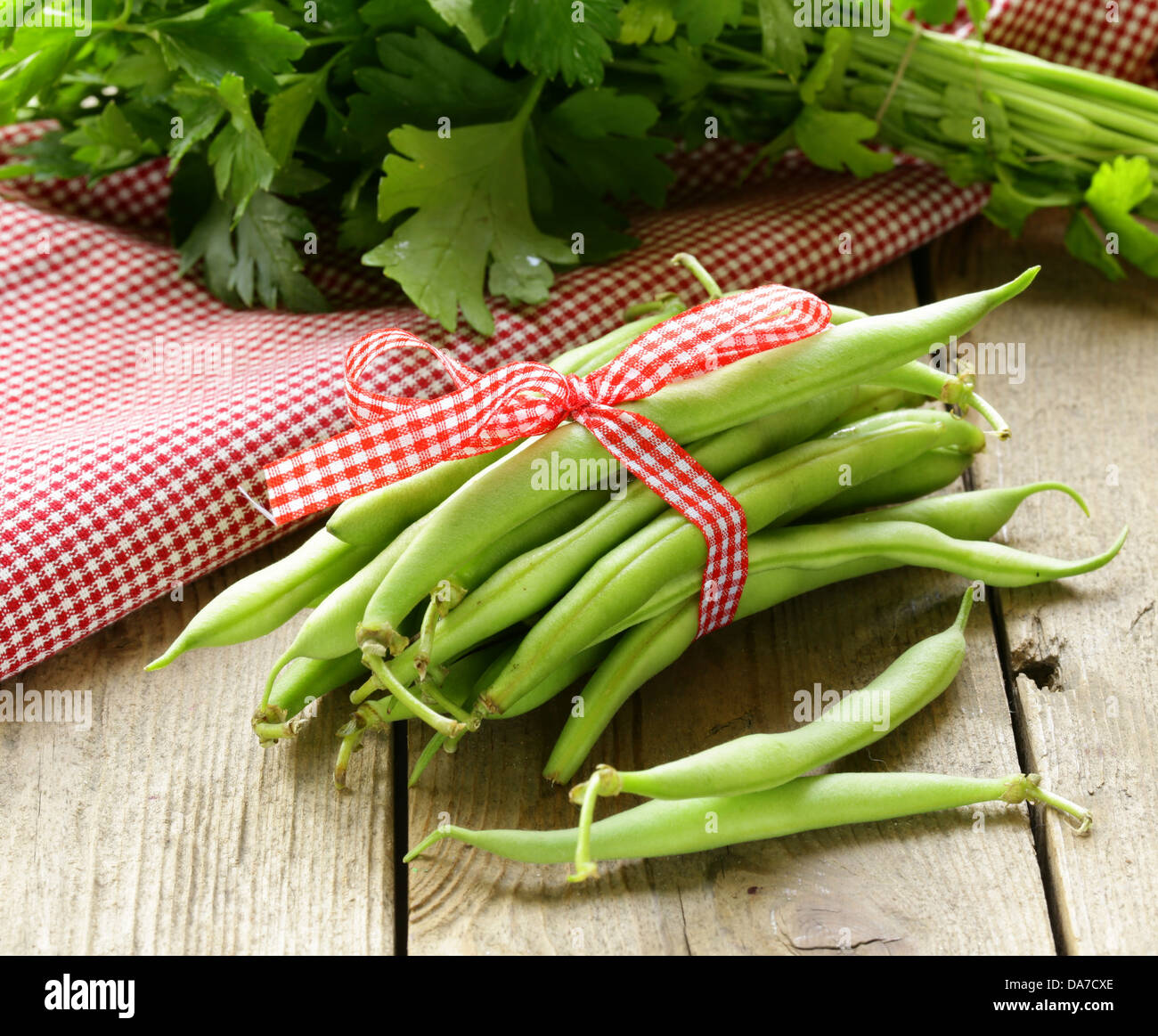 fresh green bean pods (peas, beans Stock Photo - Alamy