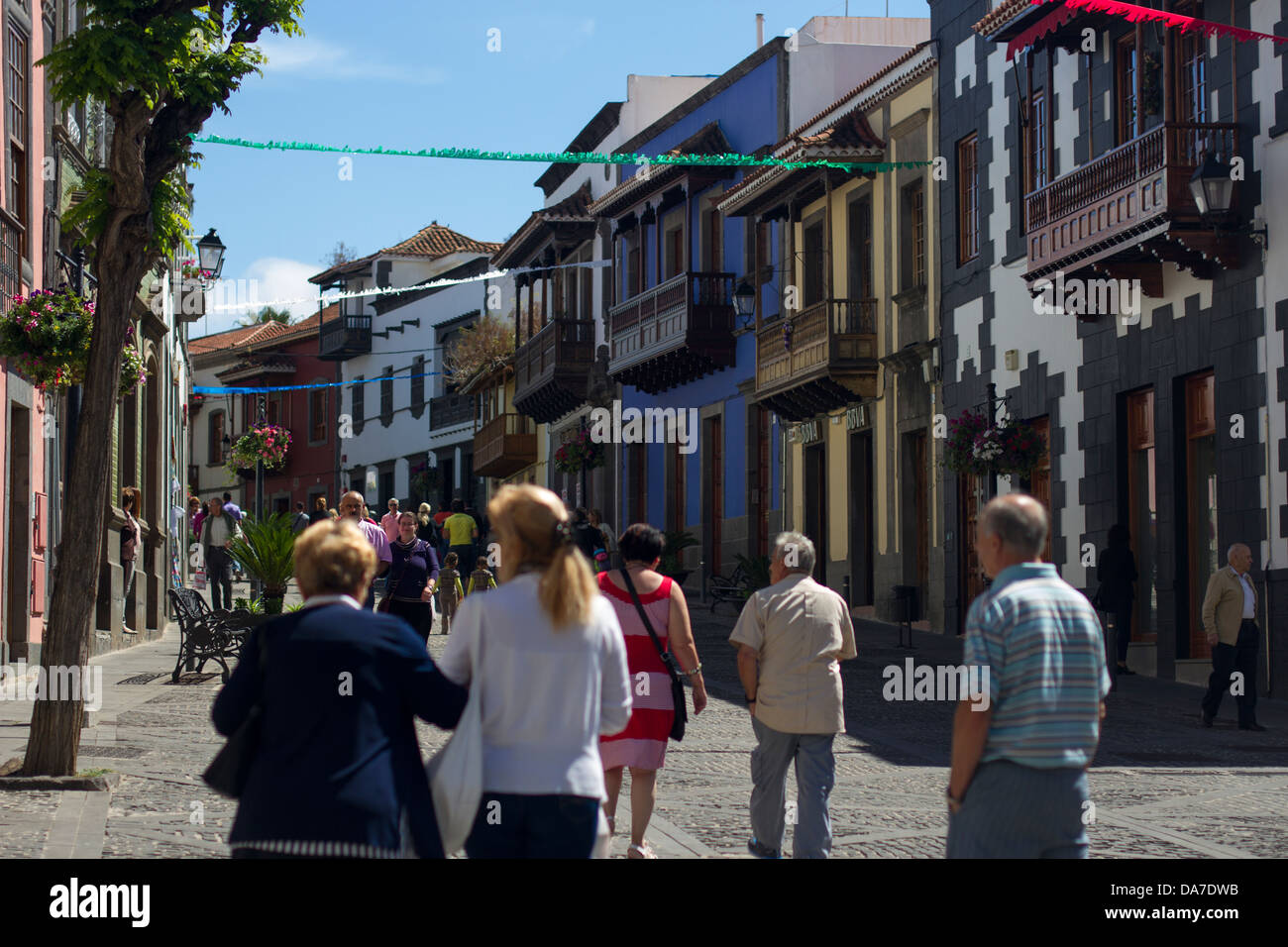 Old Town, Teror Gran Canaria Stock Photo