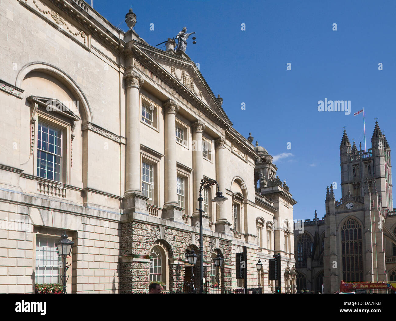 The Guildhall in Bath, Somerset, England built between 1775 and 1778 by Thomas Baldwin Stock Photo