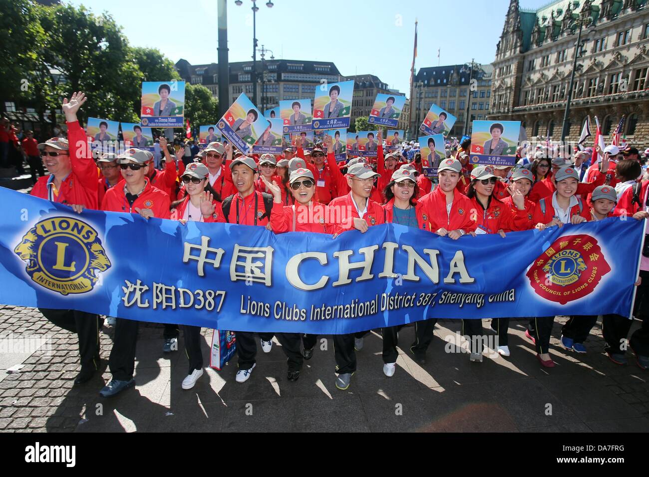 Chinese members of the charity organization Lions Clubs  image