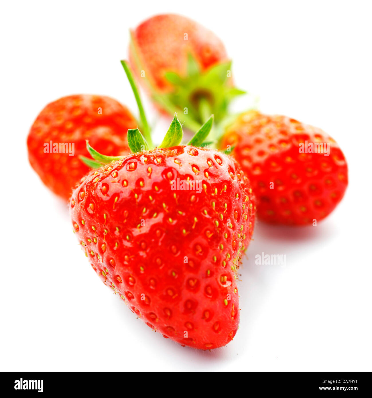 Strawberry isolated on white background Stock Photo - Alamy