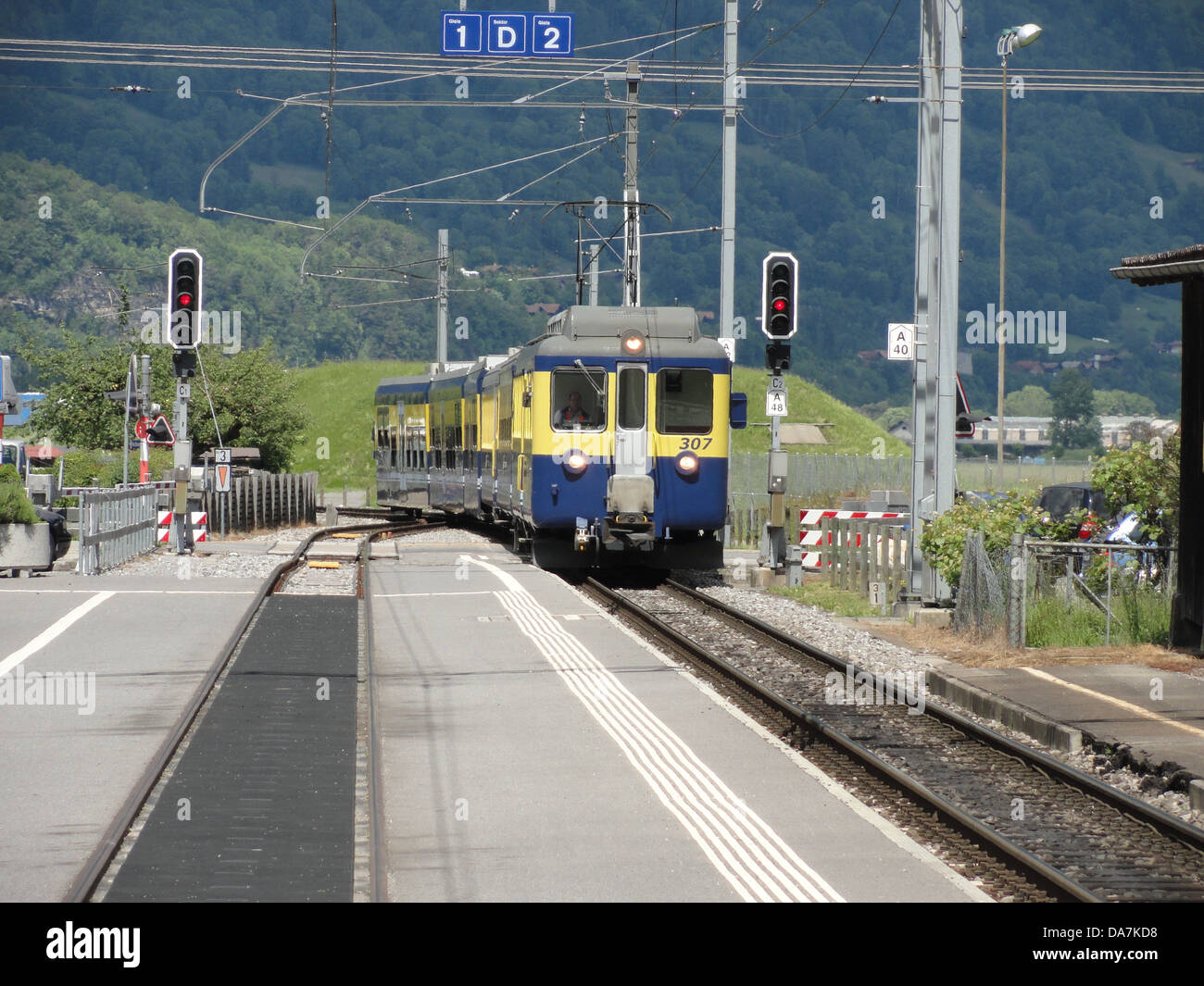 Berner Oberland-Bahn 307 2 Stock Photo - Alamy