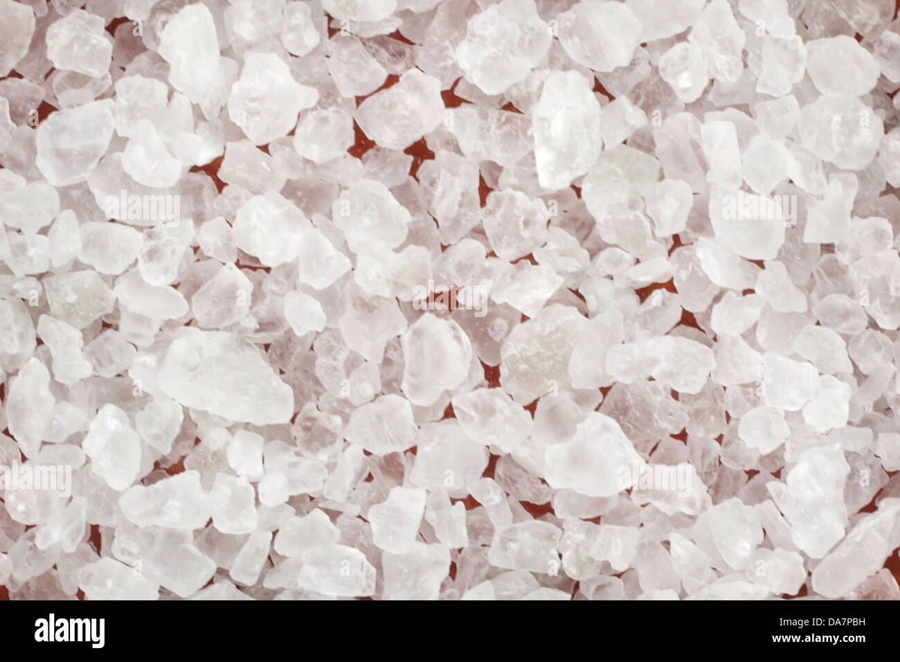 A pile of pure white sea salt Stock Photo