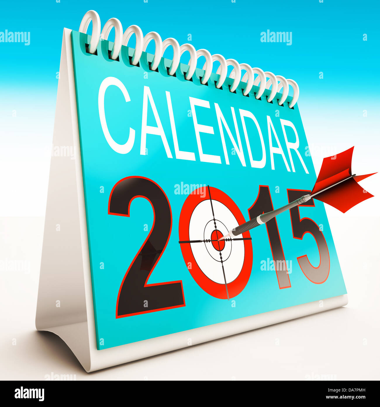 2015 Calendar Target Showing Year Projection Plan Stock Photo Alamy