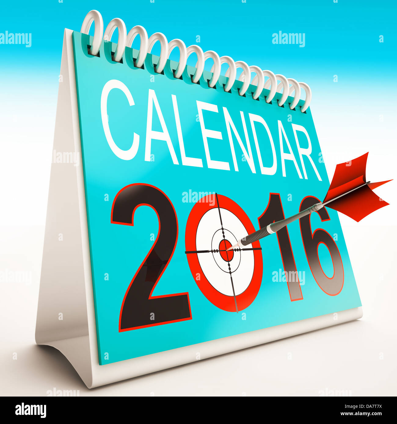 2016 Calendar Target Showing Year Planner And Schedule Stock Photo Alamy