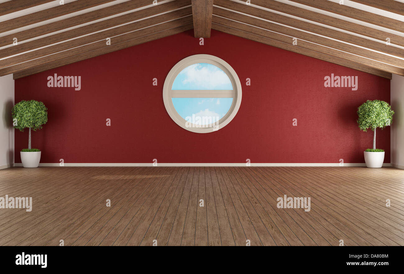 Attic round windows hires stock photography and images Alamy