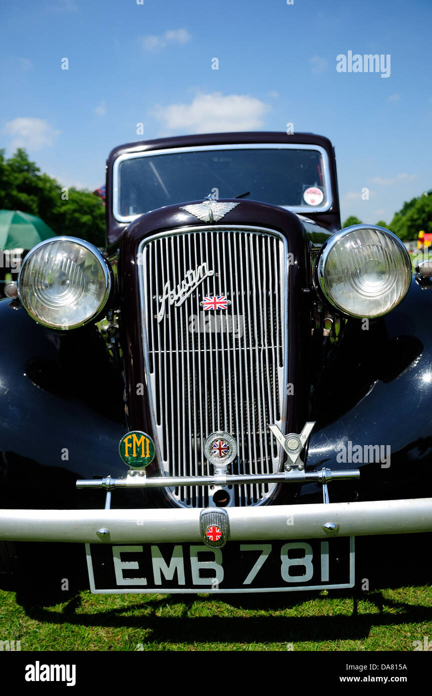 Austin Classic Car.Bakewell Show Ground. Stock Photo