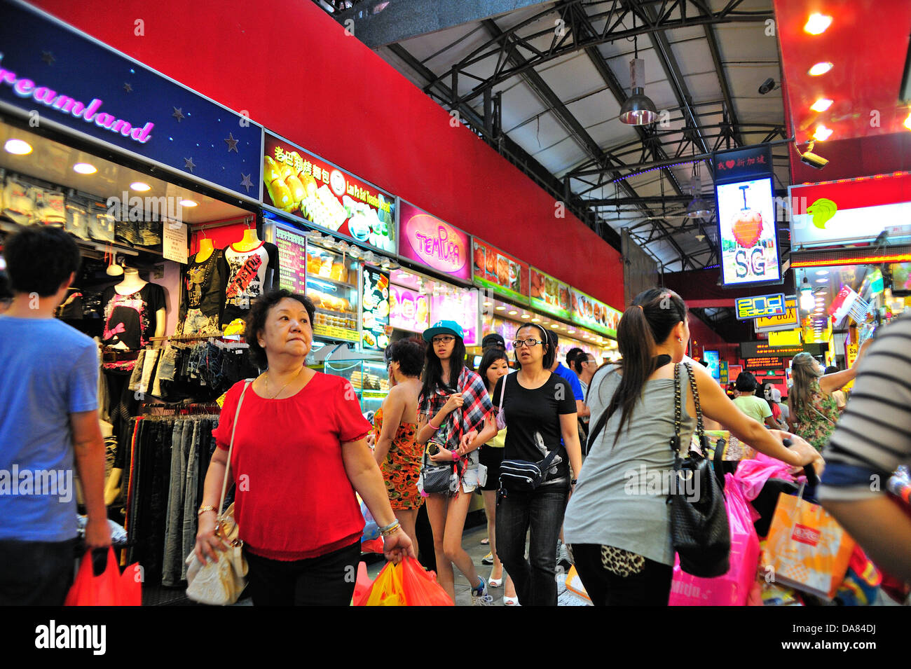 Bugis Street Market Singapore Stock Photo