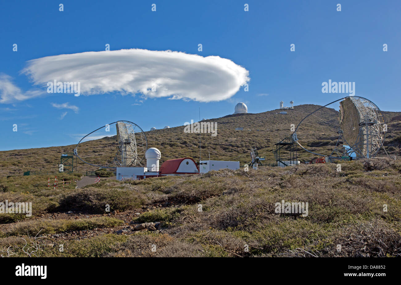Observatory, La Palma, Canary Islands Stock Photo