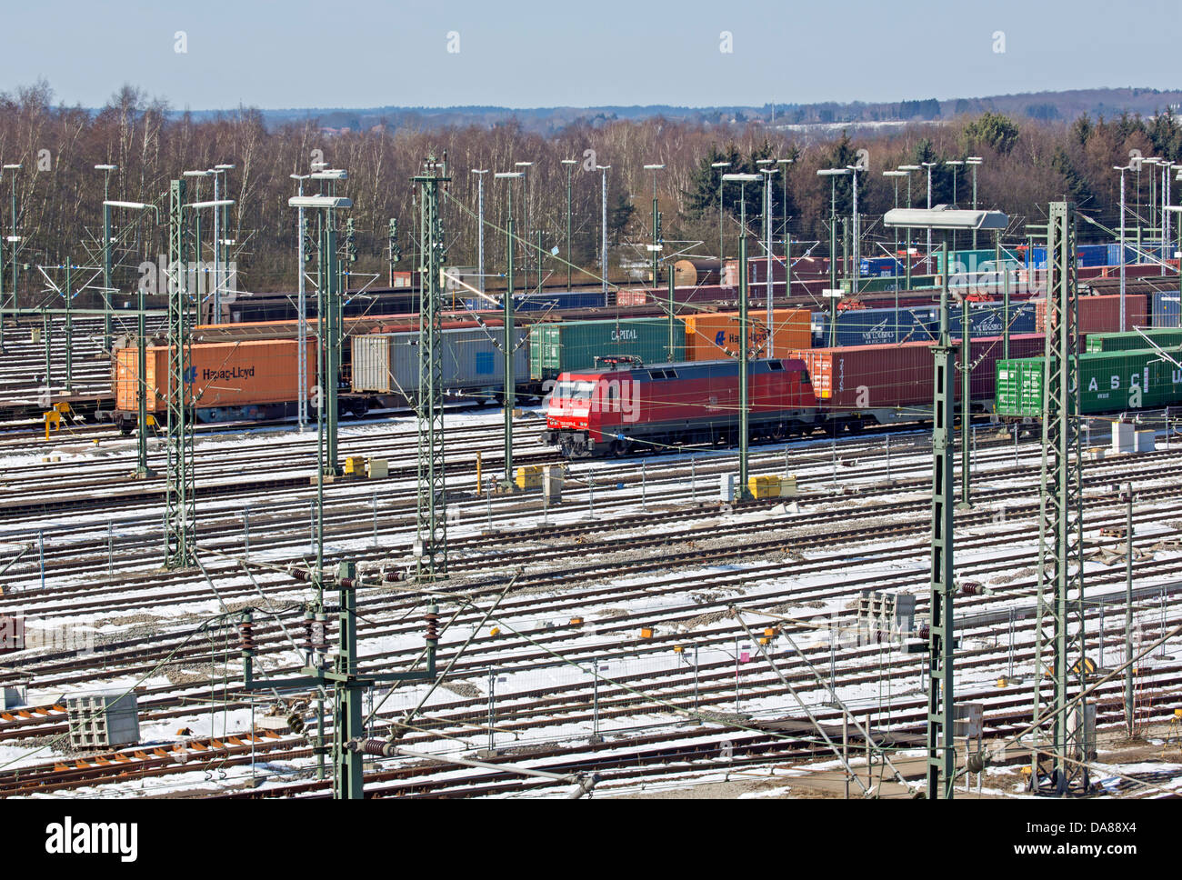 Rail rails train trains railroad shunting hires stock photography and