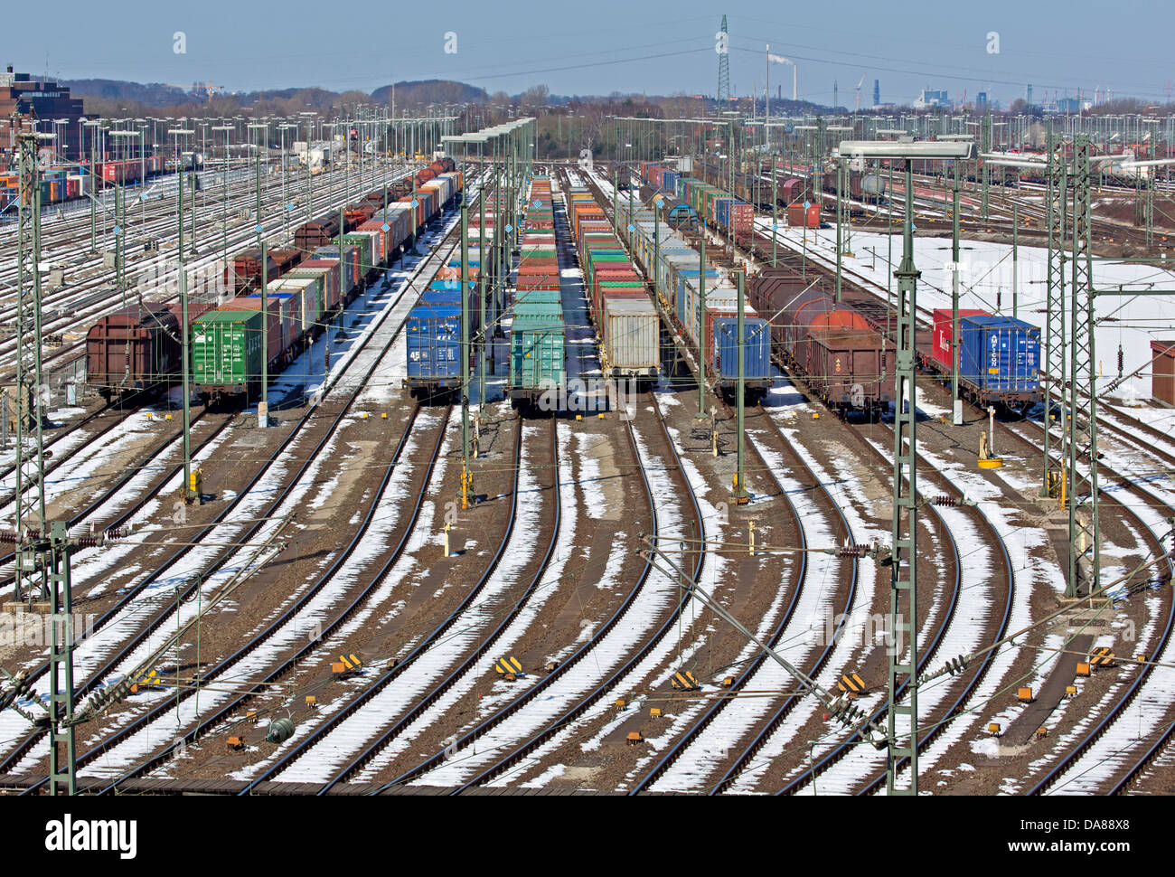 Rail rails train trains railroad shunting hires stock photography and