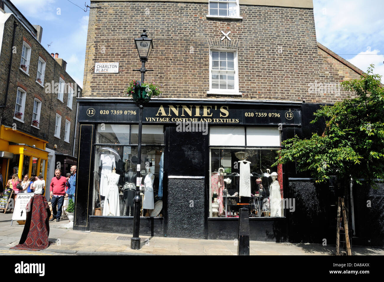Annie's Vintage Costume and Textiles, shop Camden Passage, Islington