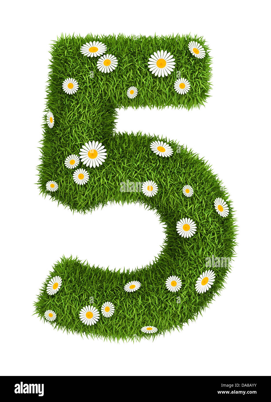 Natural grass number 5 Stock Photo - Alamy