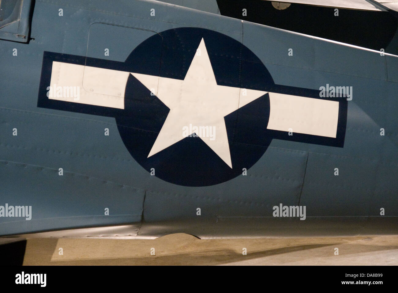 WW2 US army air corp national markings at the USAF museum Wright-Patterson Air Force Base Dayton Ohio OH USA Stock Photo