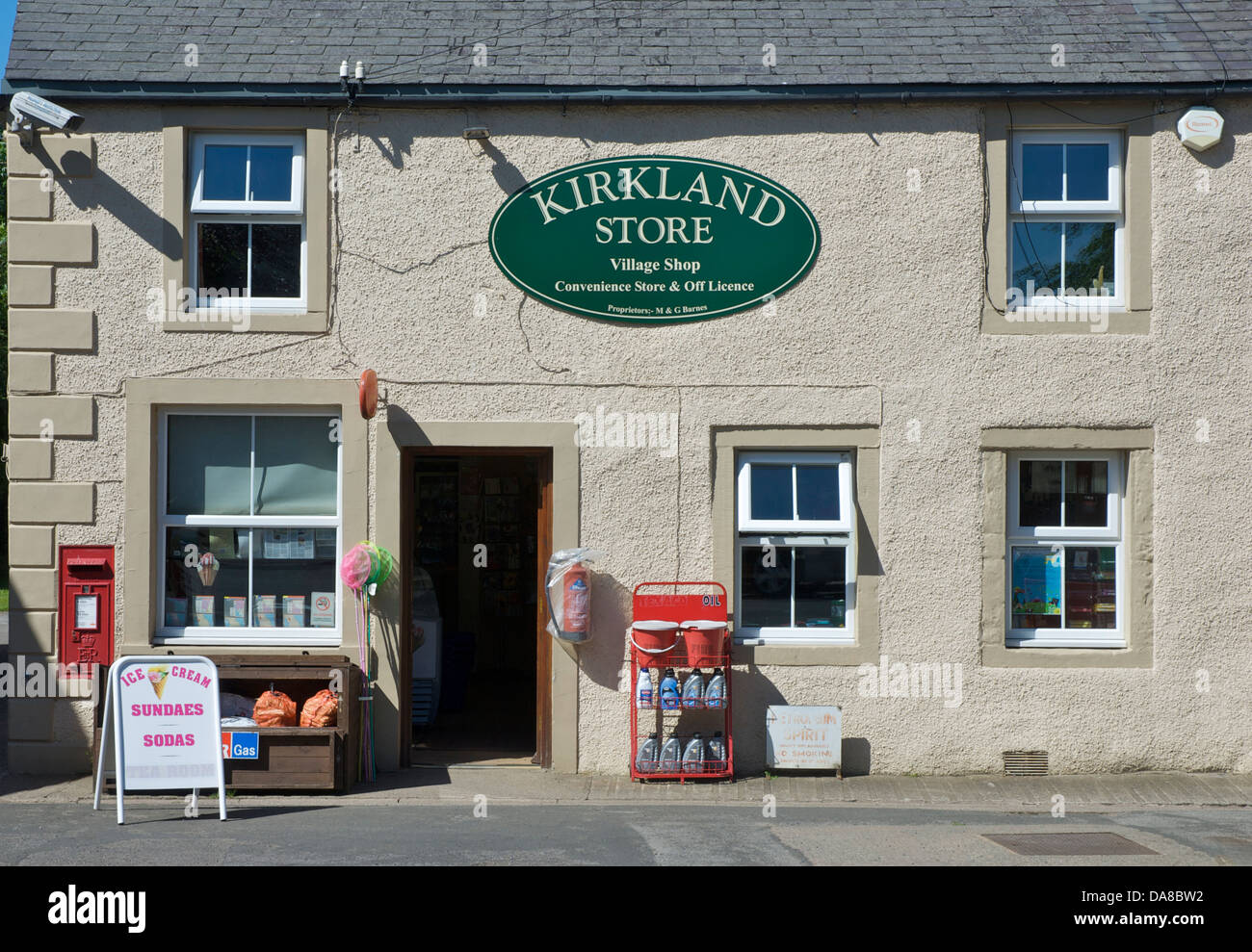 Kirkland Stores, a shop in the village of Caldbeck, Lake District National Park, North Cumbria