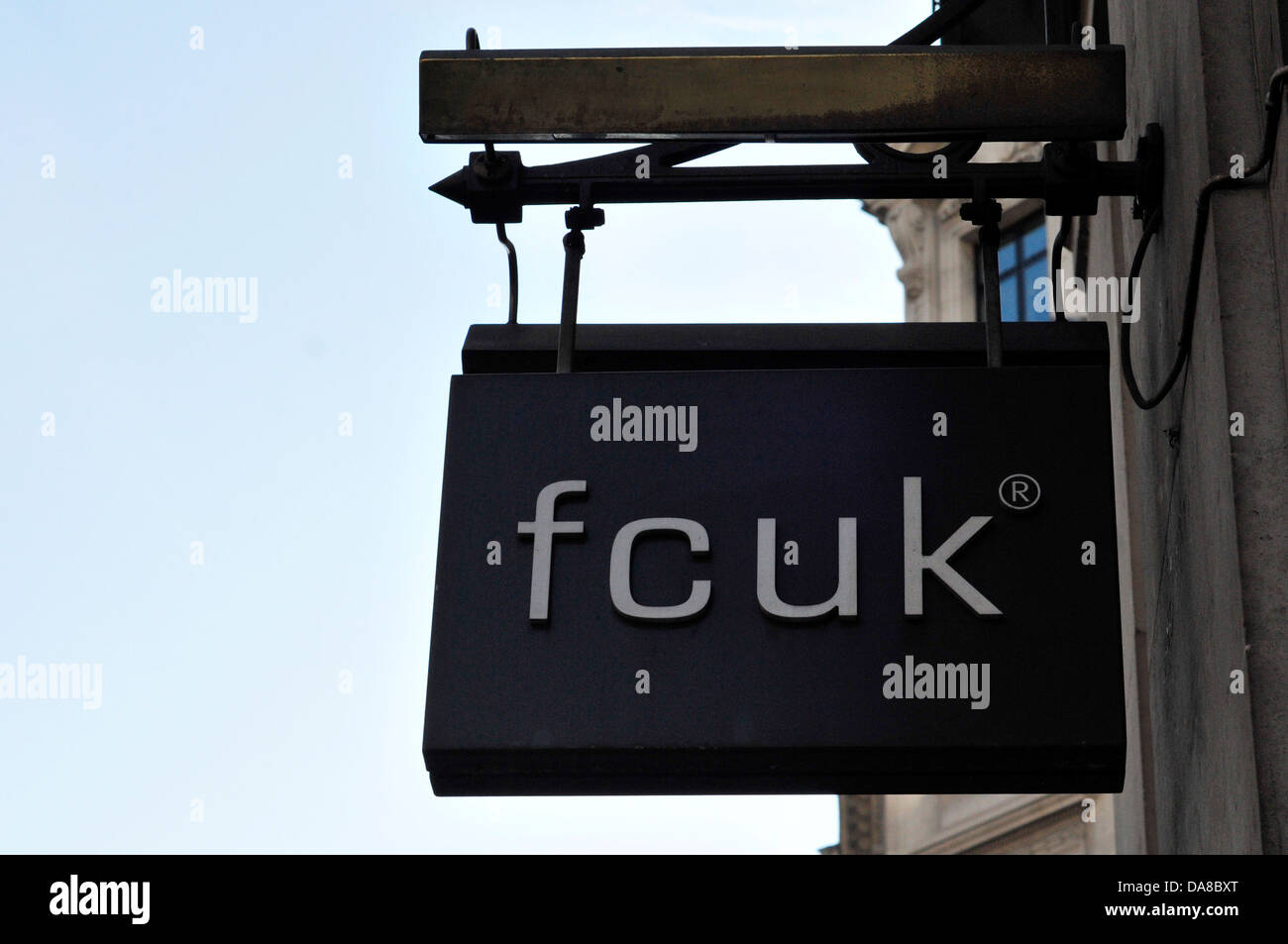 A shop sign for French Connection store, London, UK Stock Photo