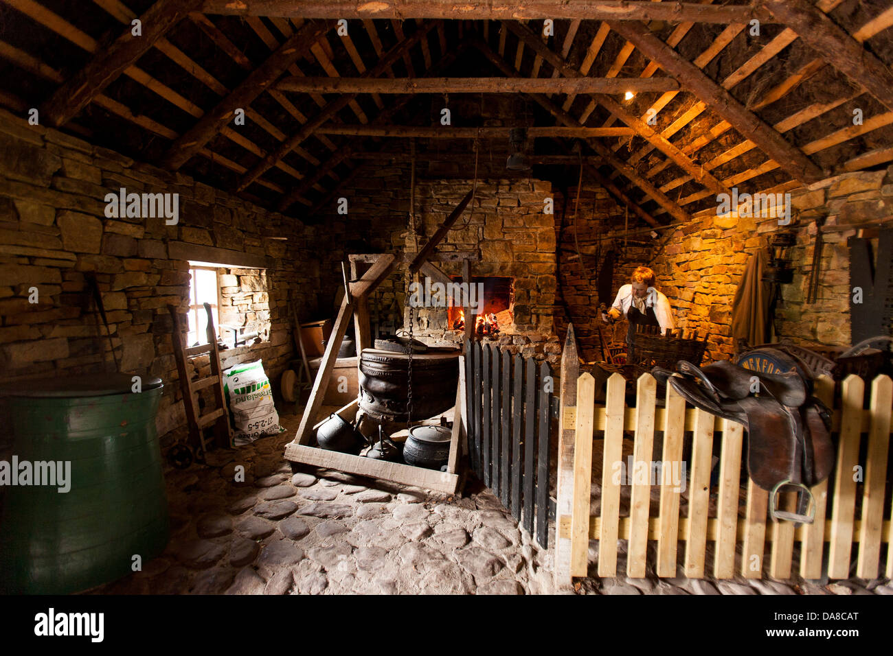 Displays show the life of rural peat cutters inside the cottages of the