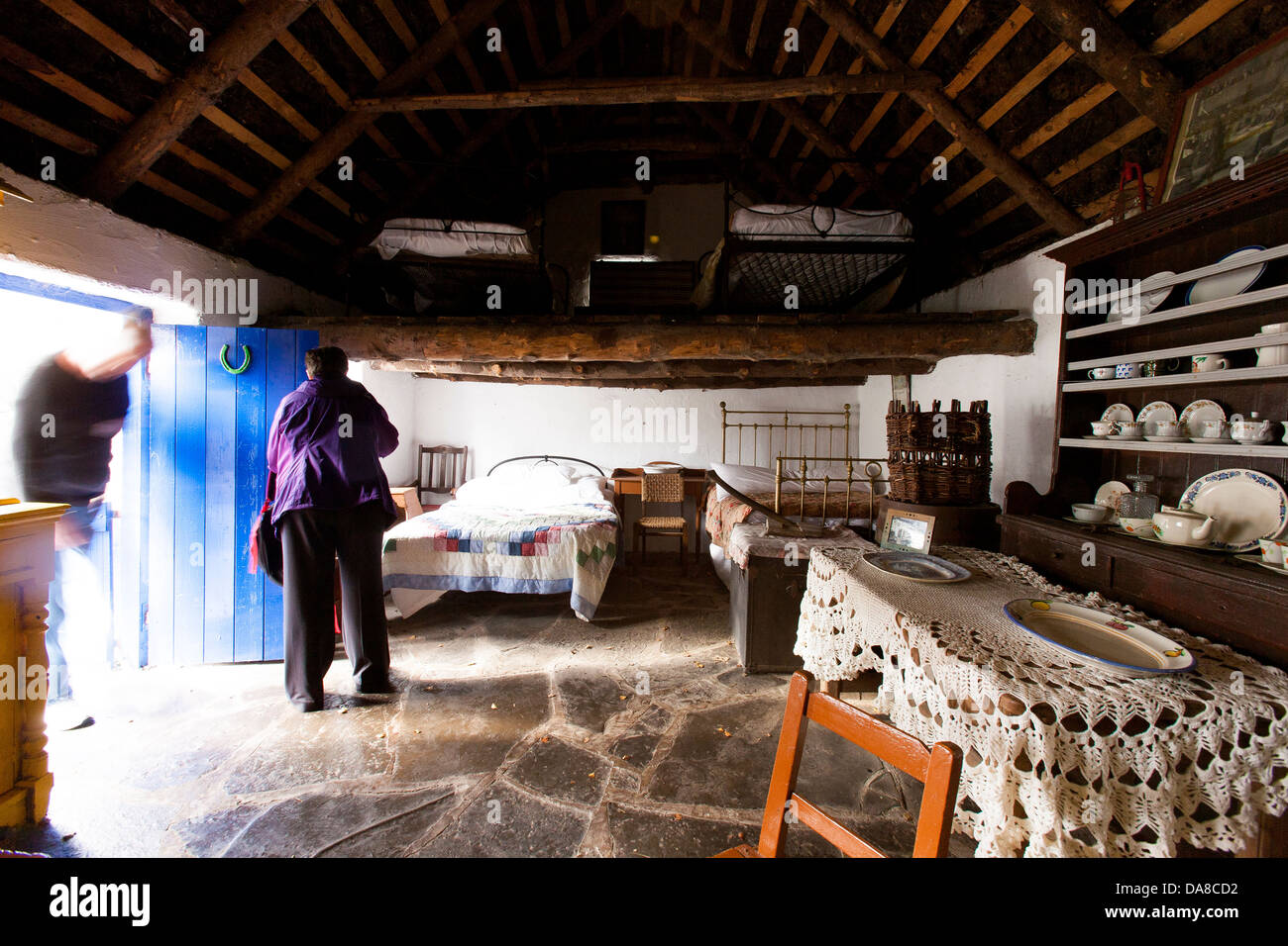 Displays show the life of rural peat cutters inside the cottages of the
